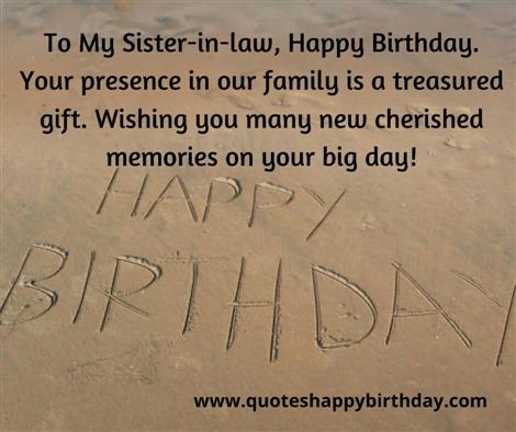 To My Sister-in-law